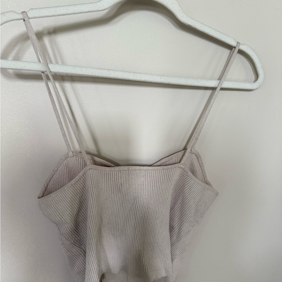 [M] H&M Beige Ribbed Camisole Top - Picture 4 of 4